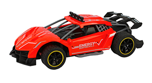 1:16 4-channel plastic Lamborghini Poison high speed RC model car with a rear sprayer,one 2.4G square-shaped remote control.