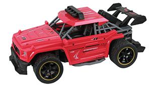 1:16 4-channel plastic Toyota FJ high speed RC model car with a rear sprayer,one 2.4G square-shaped remote control.
