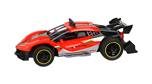 1:12  4-channel plastic Ferrari Lafa high speed RC model car with a rear sprayer,2.4G handle shape remote control.