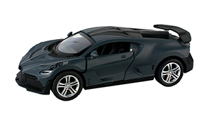 1:28 Pull back die-cast Bugatti car model,3 doors open.