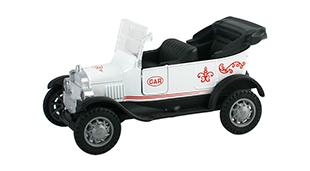 1:32 Pull back diecast Vintage A style model car,2 open doors.