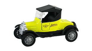 1:32 Pull back diecast Vintage B style model car,2 open doors.