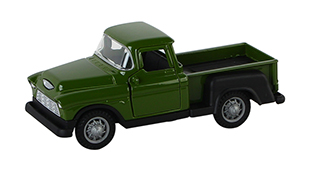 1:32 Pull back diecast Vintage Pick-up model car,2 open doors.