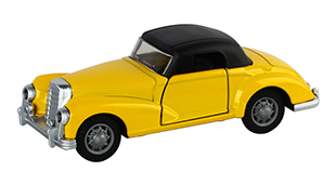 1:32 Pull back diecast Vintage Benz hardtop model car,2 open doors.