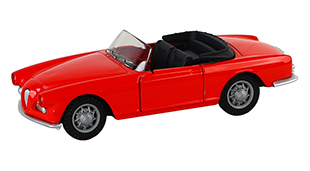 1:32 Pull back diecast Vintage BMW convertible model car,2 open doors.